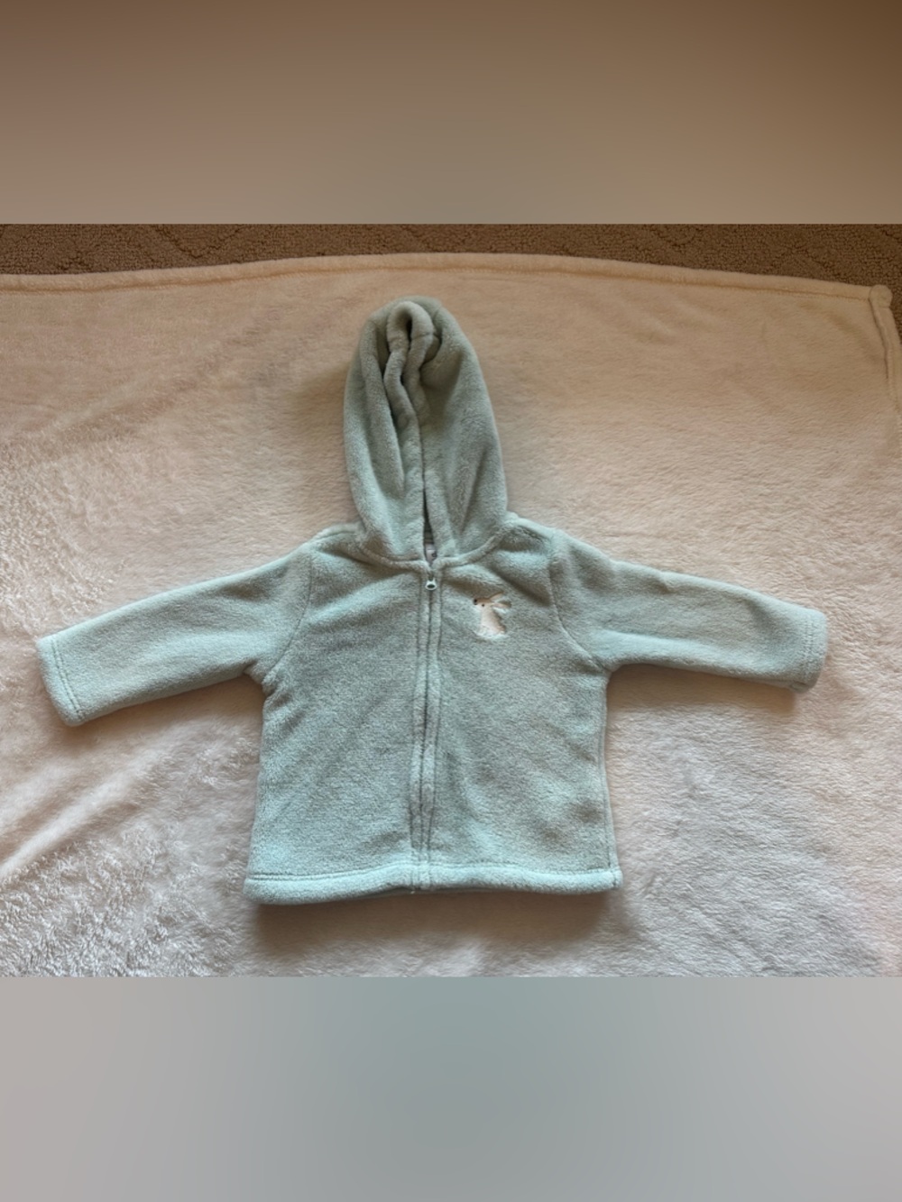 Carter's Light Teal Hooded Fleece Jacket